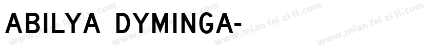 Abilya DYmingA字体转换